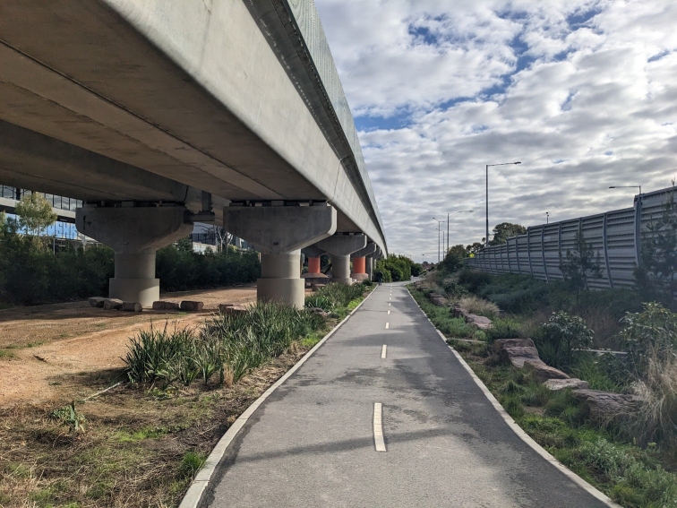 Shared path near Toorak Road