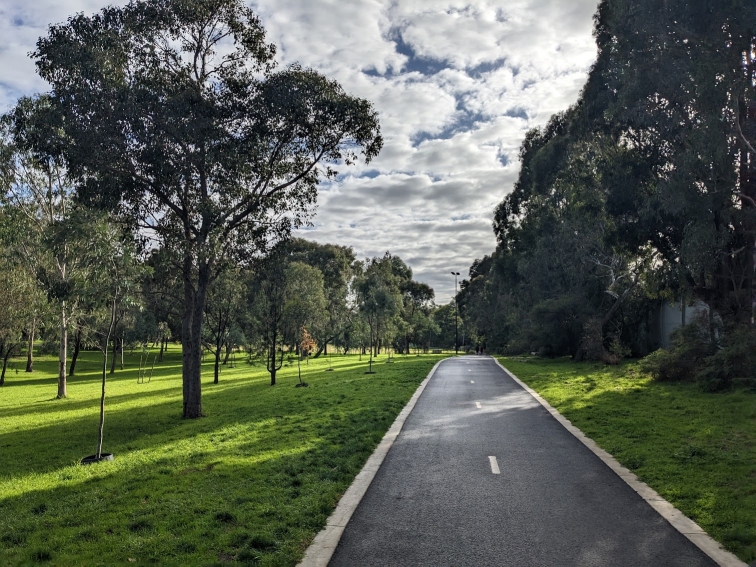 Talbot trail in Sir Zelman Cowen Park