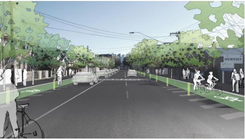 Concept design cycling infrastructure City of Yarra 2021